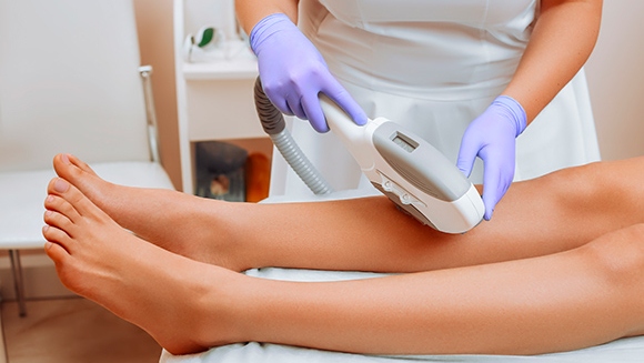 Laser Hair removal being done at Dermys Clinic Nagpur