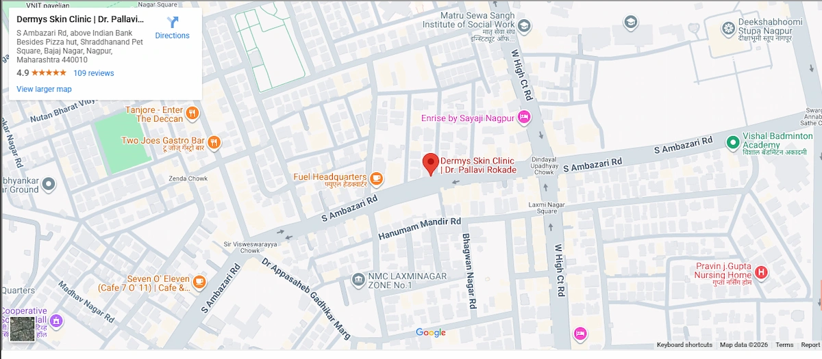 Location Map of Dermys Skin and Hair Clinic Nagpur