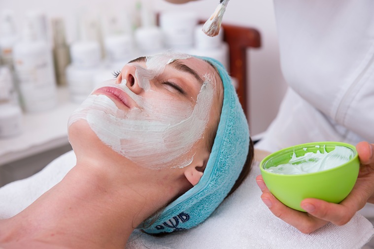 Picture showing various methods of skin care